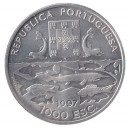  Portogallo 1000 scudi Ag 1997 100° anniversario Spedizioni oceanografiche